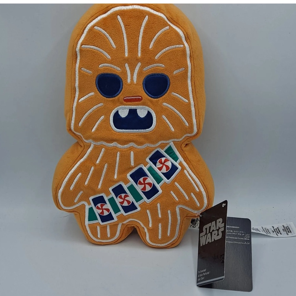NWT Disney Gingerbread Scented Chewbacca Plush Pillow (Multiple Avail)